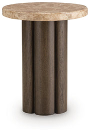 Darimore Burnished Brown Chairside End Table - T984-7