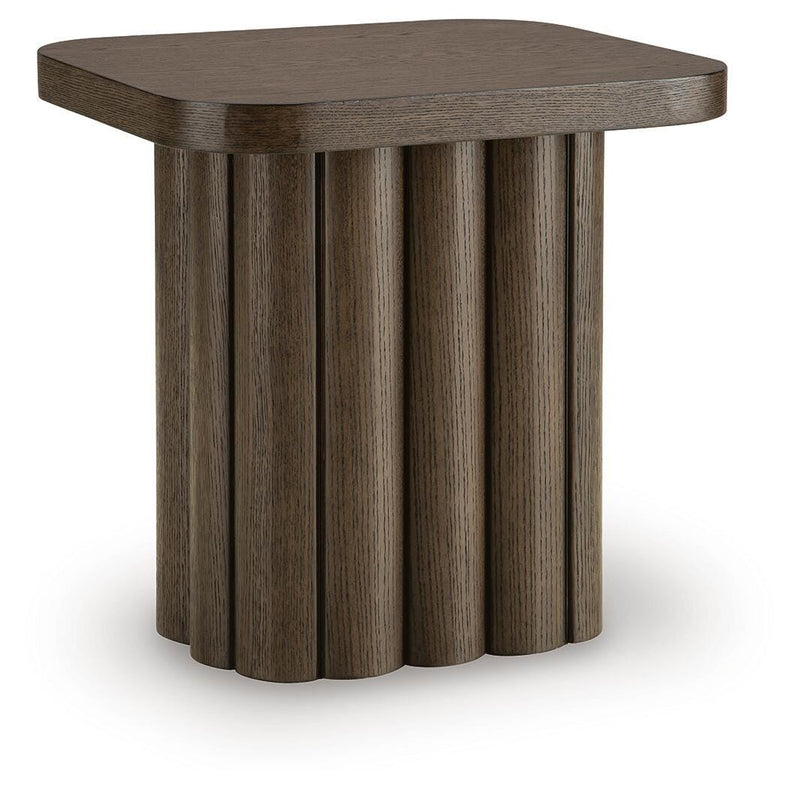Darimore Burnished Brown End Table - T984-3