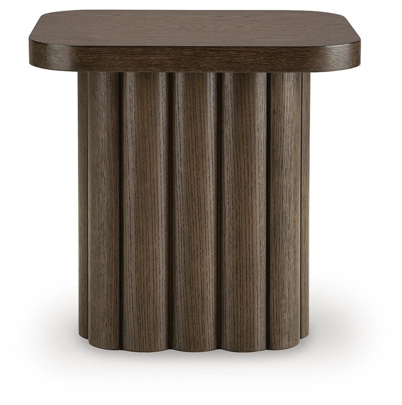 Darimore Burnished Brown End Table - T984-3
