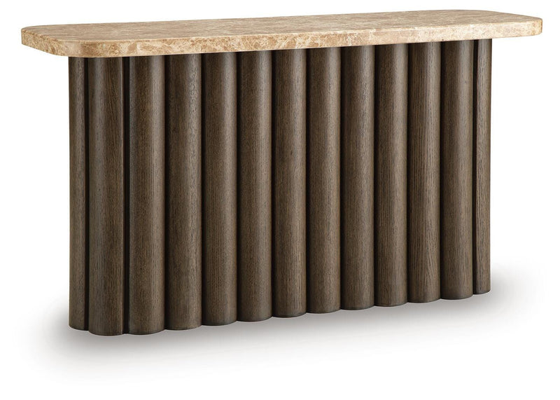 Darimore Burnished Brown Sofa Table - T984-4