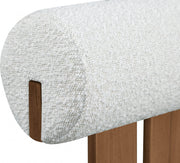 Dario Boucle Fabric Upholstered Dining Chair in Cream, Set of 2 - 916Cream-C