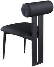 Dario Vegan Leather Upholstered Dining Chair in Black, Set of 2 - 922Black-C