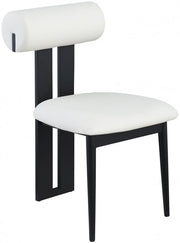 Dario Vegan Leather Upholstered Dining Chair in Cream, Set of 2 - 922Cream-C