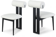 Dario Vegan Leather Upholstered Dining Chair in Cream, Set of 2 - 922Cream-C