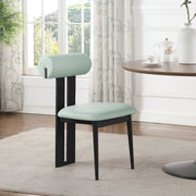 Dario Vegan Leather Upholstered Dining Chair in Green, Set of 2 - 922Mint-C