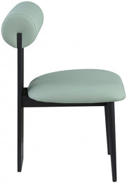 Dario Vegan Leather Upholstered Dining Chair in Green, Set of 2 - 922Mint-C