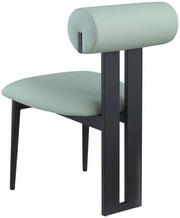 Dario Vegan Leather Upholstered Dining Chair in Green, Set of 2 - 922Mint-C