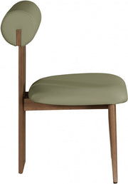 Dario Vegan Leather Upholstered Dining Chair in Olive, Set of 2 - 917Olive-C