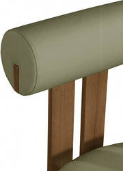 Dario Vegan Leather Upholstered Dining Chair in Olive, Set of 2 - 917Olive-C