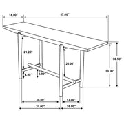 Darius Solid Wood Entryway Console Table Natural Mango - 930128