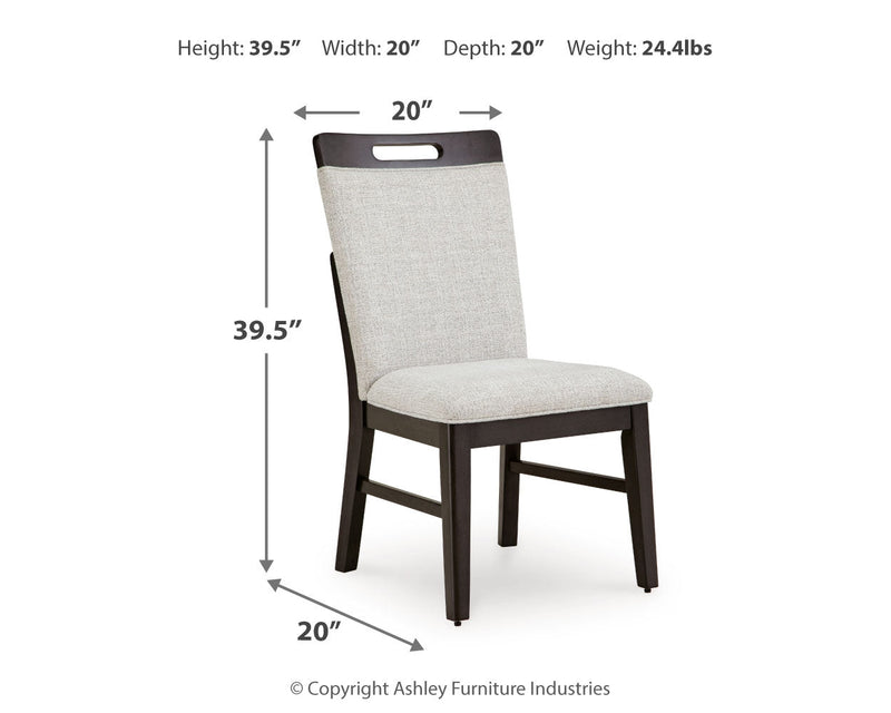 Dark Grayish Brown Neymorton Dining Table and 8 Chairs - PKG019474