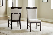 Dark Grayish Brown Neymorton Dining Table and 8 Chairs - PKG019474