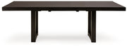 Dark Grayish Brown Neymorton Dining Table and 8 Chairs - PKG019474