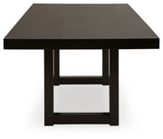 Dark Grayish Brown Neymorton Dining Table and 8 Chairs - PKG019474