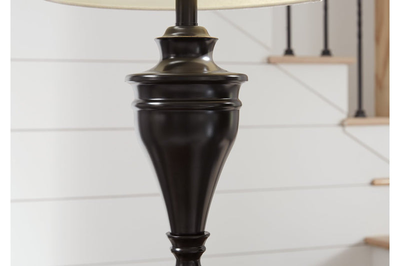 Darlita Bronze Finish Table Lamp (Set of 2) - Gate FurnitureTable Lamp Pair
