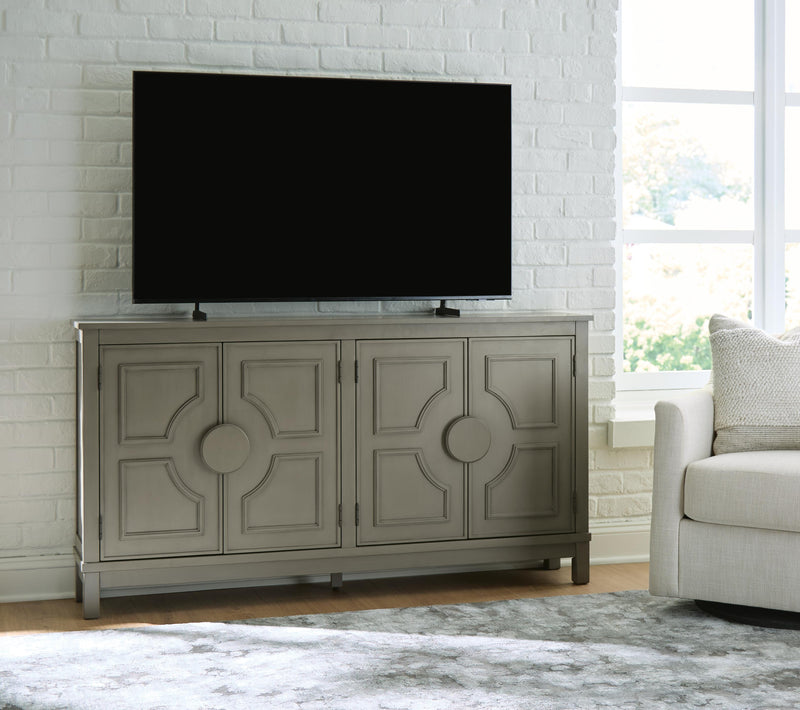 Darlock Warm Gray Accent Cabinet - A4000738
