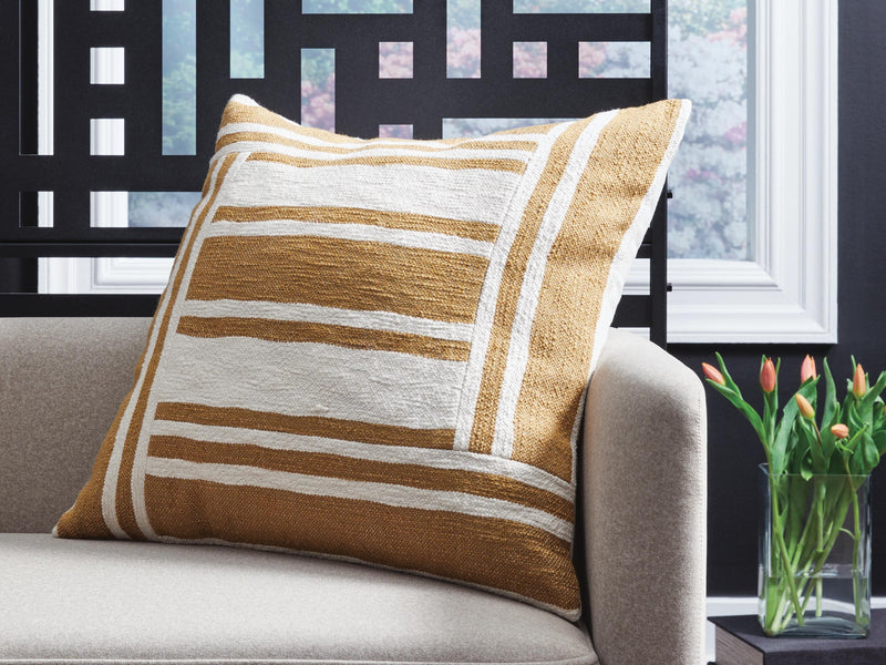 Darrman Ochre/Ivory Pillow - A1001116P
