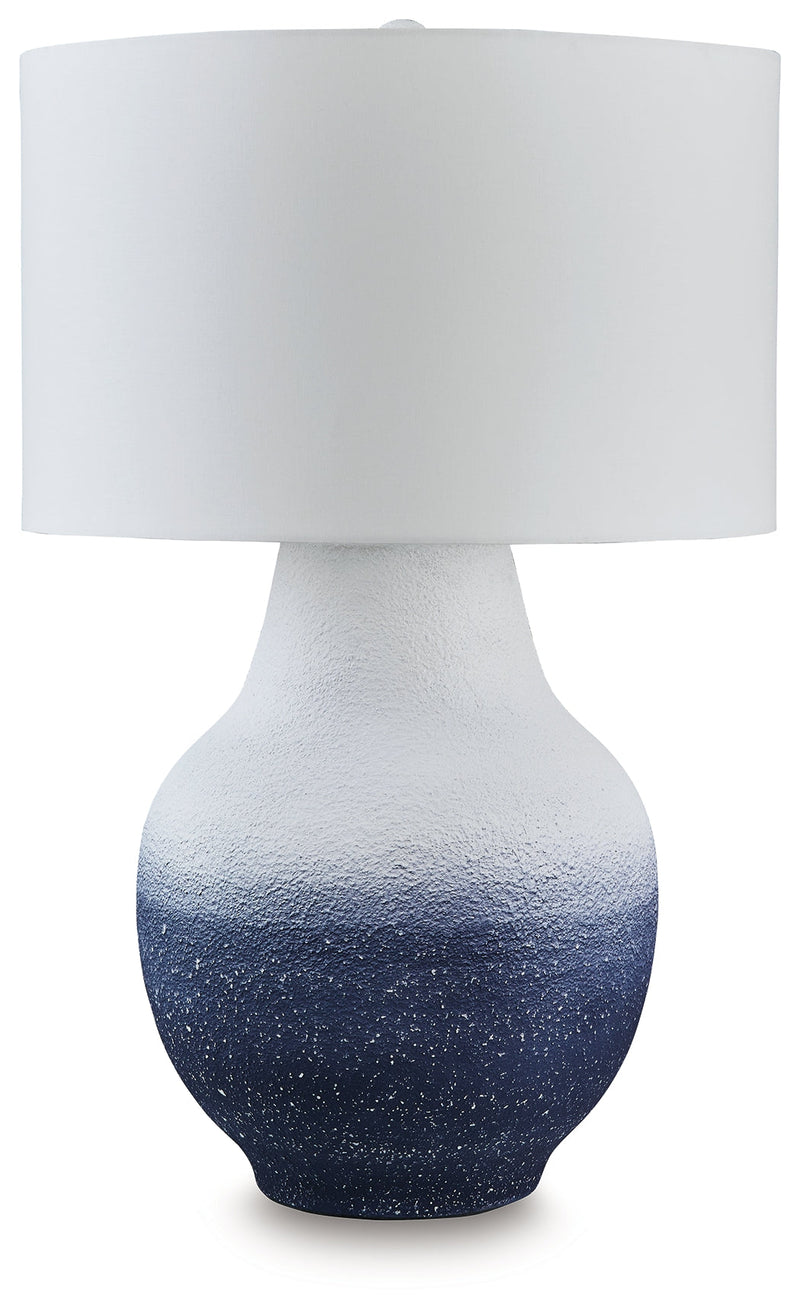 Dashland White/Navy Table Lamp - L207514