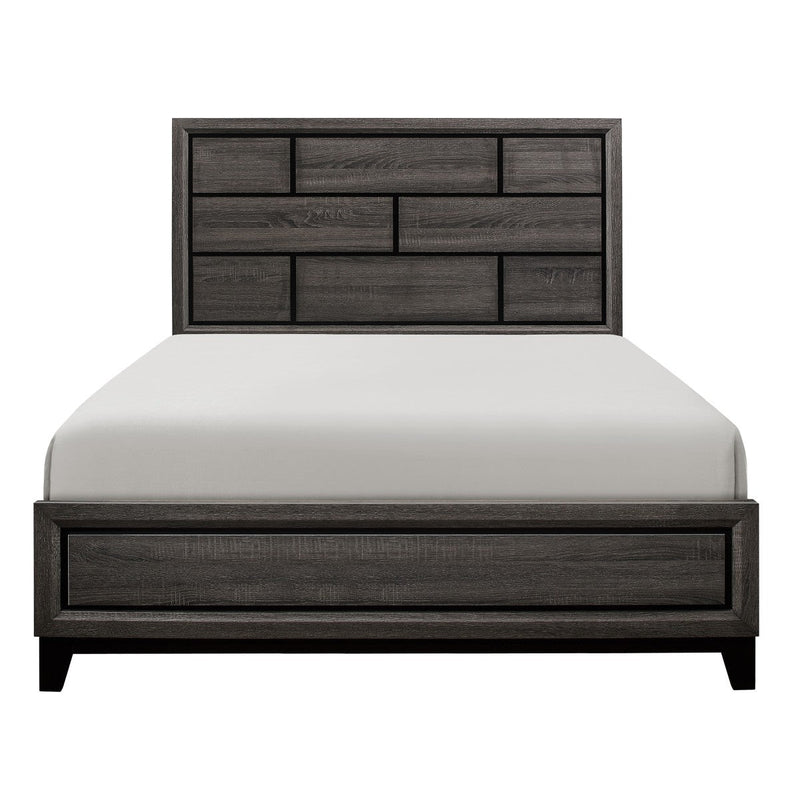 Davi Gray Panel Bedroom Set - Gate FurnitureBedroom Set