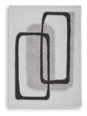Davismour Ivory/Taupe/Charcoal 5' x 7' Area Rug - R407562