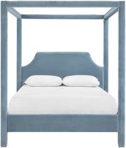 Dawson Velvet Upholstered Full Bed in Light Blue - DawsonLtBlu-F