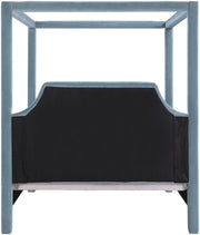 Dawson Velvet Upholstered Full Bed in Light Blue - DawsonLtBlu-F