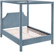 Dawson Velvet Upholstered Full Bed in Light Blue - DawsonLtBlu-F