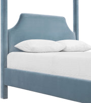 Dawson Velvet Upholstered Full Bed in Light Blue - DawsonLtBlu-F