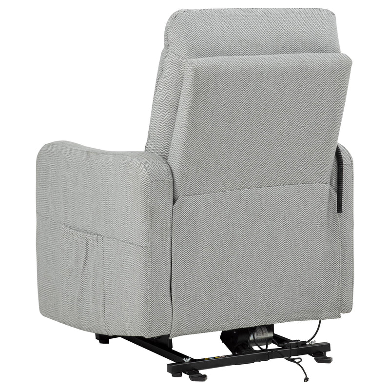 Dayes Upholstered Power Lift Recliner Chair Light Grey - 600130P