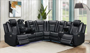 Daytona Black 3-pc Sectional - DAYTONA-BK-3-PC-SEC