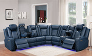 Daytona Blue 3-pc Sectional - DAYTONA-BL-3-PC-SEC