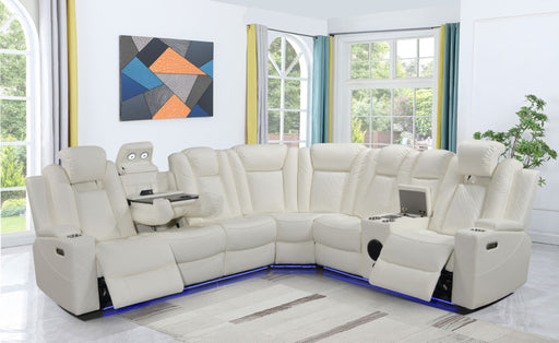 Daytona White 3-pc Sectional - DAYTONA-WT-3-PC-SEC