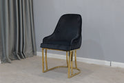 DC2021 Black and gold color dining chair - 210000007928