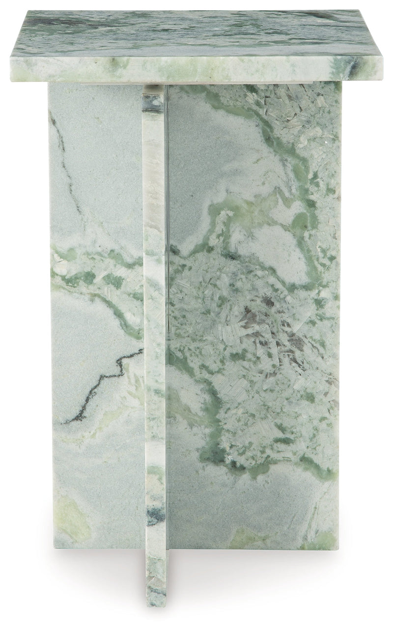 Deaconwell White/Green Accent Table - A4000648
