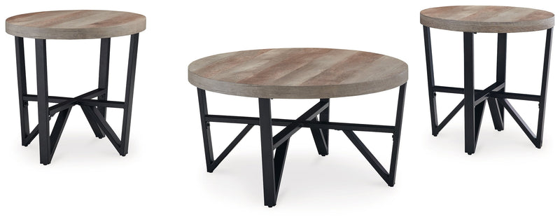Deanlee Table (Set of 3) - Gate FurnitureOccasional Table Set
