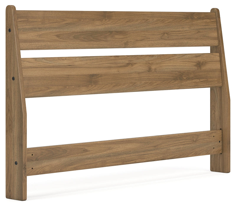 Deanlow Full Panel Headboard with Dresser in Honey - PKG017177