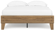 Deanlow Full Platform Bed with 2 Nightstands in Honey - PKG017193