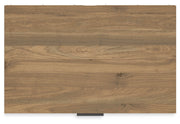 Deanlow Full Platform Bed with Dresser and Chest in Honey - PKG017196
