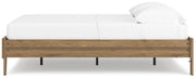 Deanlow Full Platform Bed with Dresser in Honey - PKG017191