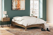 Deanlow Full Platform Bed with Dresser in Honey - PKG017191