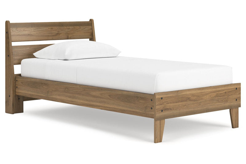 Deanlow Honey Youth Platform Bedroom Set - Gate FurnitureYouth Bedroom Set