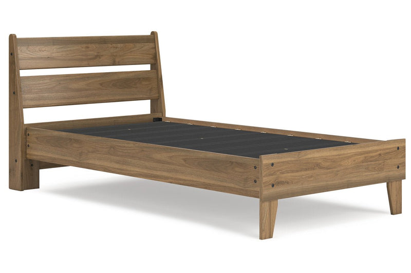 Deanlow Honey Youth Platform Bedroom Set - Gate FurnitureYouth Bedroom Set