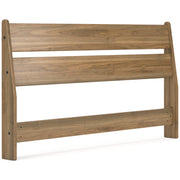 Deanlow Queen Panel Headboard with Dresser and 2 Nightstands in Honey - PKG017262
