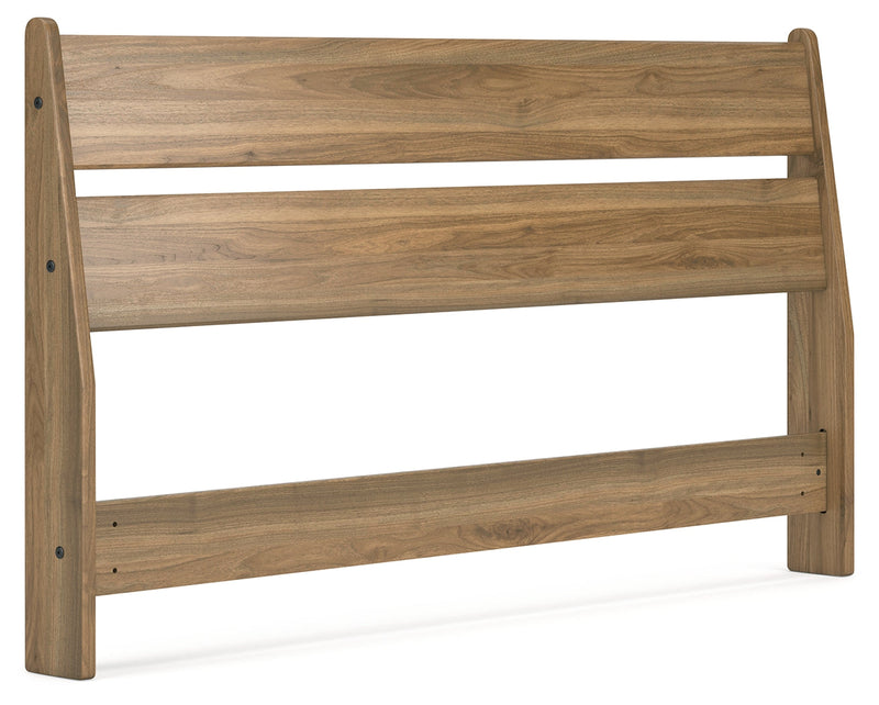 Deanlow Queen Panel Headboard with Dresser and Chest in Honey - PKG017266