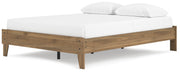 Deanlow Queen Platform Bed with Dresser in Honey - PKG017268