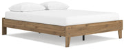 Deanlow Queen Platform Bed with Dresser in Honey - PKG017268