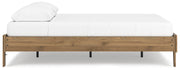 Deanlow Queen Platform Bed with Dresser in Honey - PKG017268