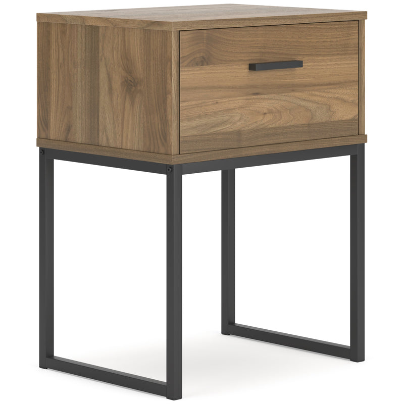 Deanlow Twin Panel Headboard with Dresser and Nightstand in Honey - PKG017174