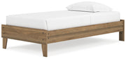 Deanlow Twin Platform Bed with Dresser and 2 Nightstands in Honey - PKG017185