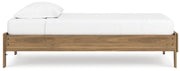 Deanlow Twin Platform Bed with Dresser, Chest and 2 Nightstands in Honey - PKG017187